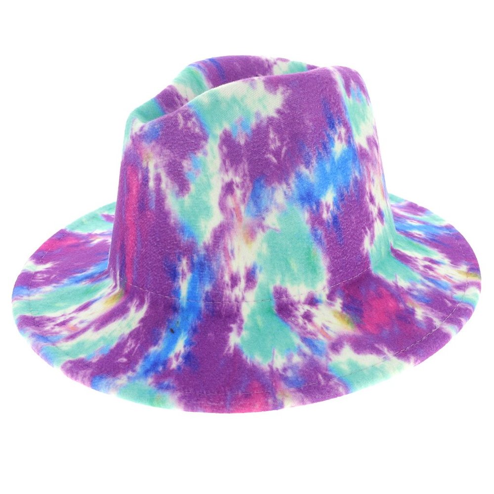 FASHION TIE DYE PANAMA FEDORA